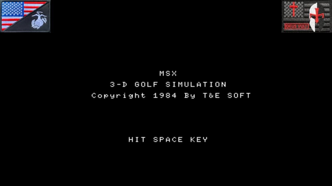 3-Dゴルフシミュレーション (MSX1 - Attract Mode) [JP Version of "3-D Golf Simulation"]