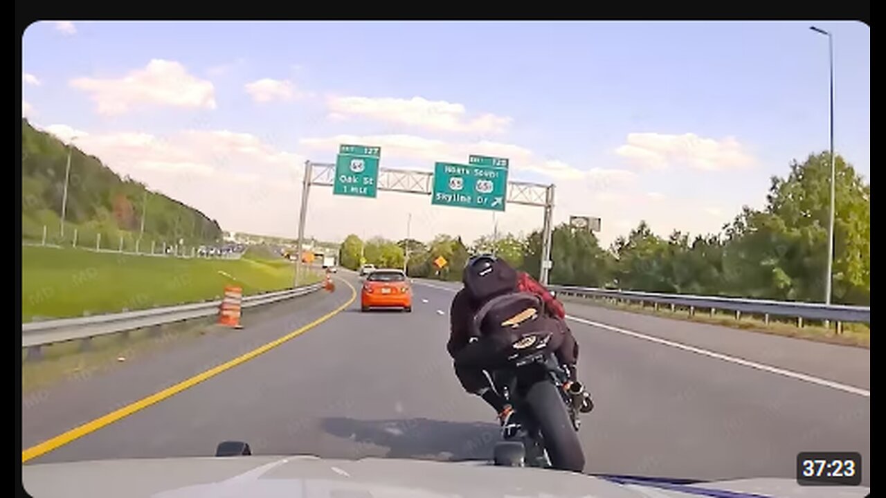 Craziest Motorcycle Police Chases Caught on Dashcam