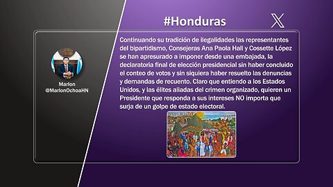Denuncias por fraude electoral en Honduras | Etiquetaje