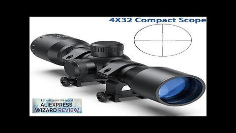 4X32 Compact Scope Mil-dot Crosshair Reticle Tactical Riflescope Optics Gun Scopes Review