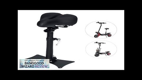 Electric Scooter Saddle Seat Professional Breathable 43-60cm Adjustable High Shock Absorbing Review