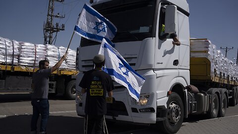 Live from Rafah in Gaza, with trucks with aid entering Gaza