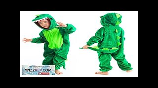 Cute Kids Animal Dinosaur Kugurumi Costume Cosplay Boys Child Green Black Kindergarten Review