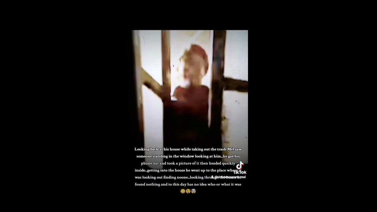 Ghost captured in window