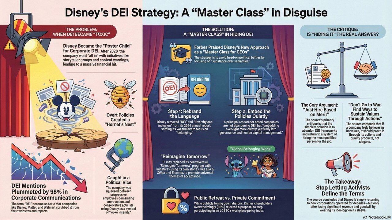 Disney’s Hiding Corporate DEI Initiatives Master Class