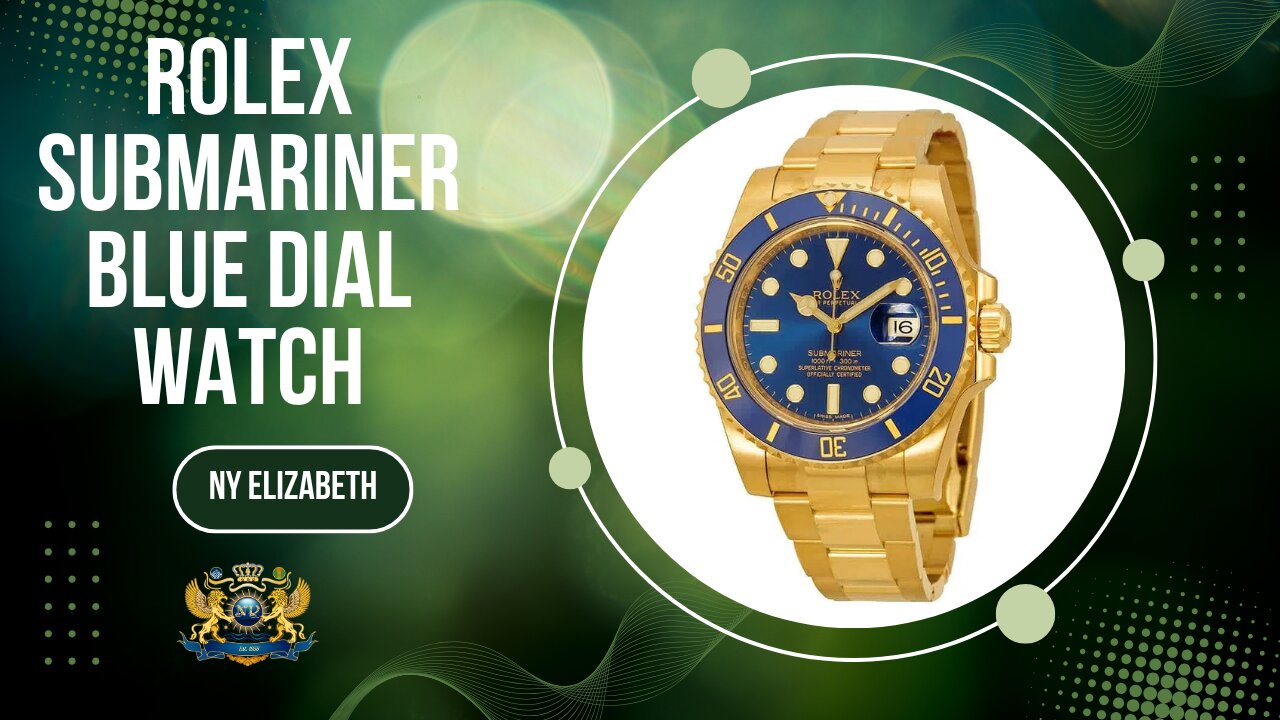 Rolex Submariner Yellow Gold Blue Dial Automatic