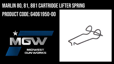 Marlin 80, 81, 881 Cartridge Lifter Spring - G4061950-00