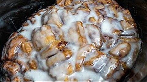The Best Cinnamon Roll Casserole | Slow Cooker Brunch Recipe