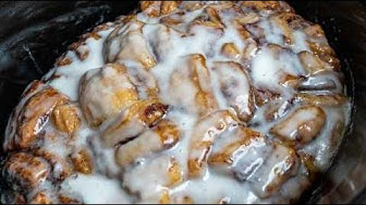 The Best Cinnamon Roll Casserole | Slow Cooker Brunch Recipe