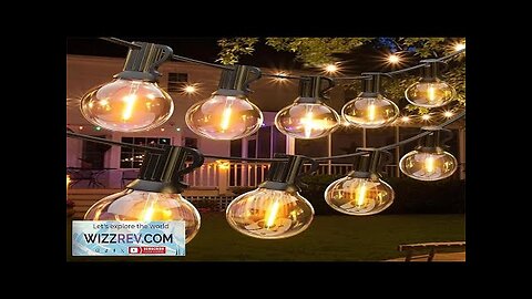 100FT LED G40 Globe String Lights Outdoor 50 Waterproof Plastic Bulbs Christmas Review