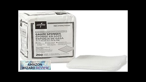 Medline 4 x 4 inch Gauze Sponges 100% Cotton 8-Ply Woven Non-Sterile Review