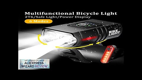 Bicycle Light 2T6 LED Front USB Rechargeable MTB Mountain Bicycle Lamp 1000LM Review