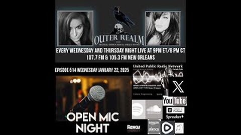 The Outer Realm - OPEN MIC - Paranormal, Alternative History, UFOs, Giants