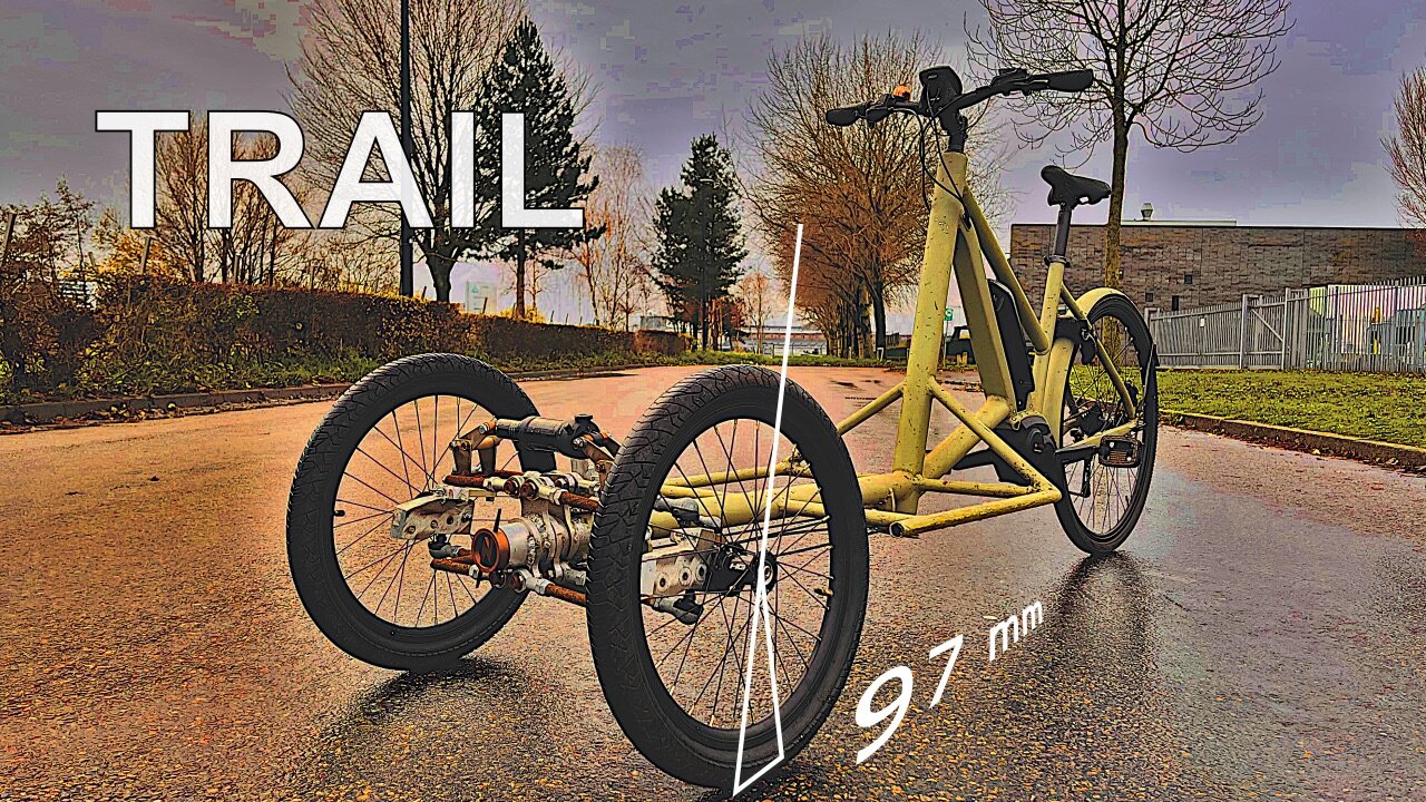 The Effect of Trail in a Tadpole Tilting Trike