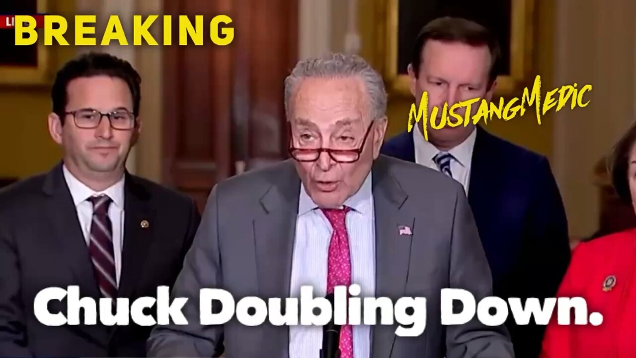 Chuck Schumer being Chuck Schumer; he just can’t help himself.