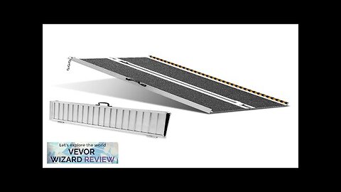 VEVOR Portable Wheelchair Ramp 5 ft 800 lbs Capacity Non-Slip Aluminum Folding Review