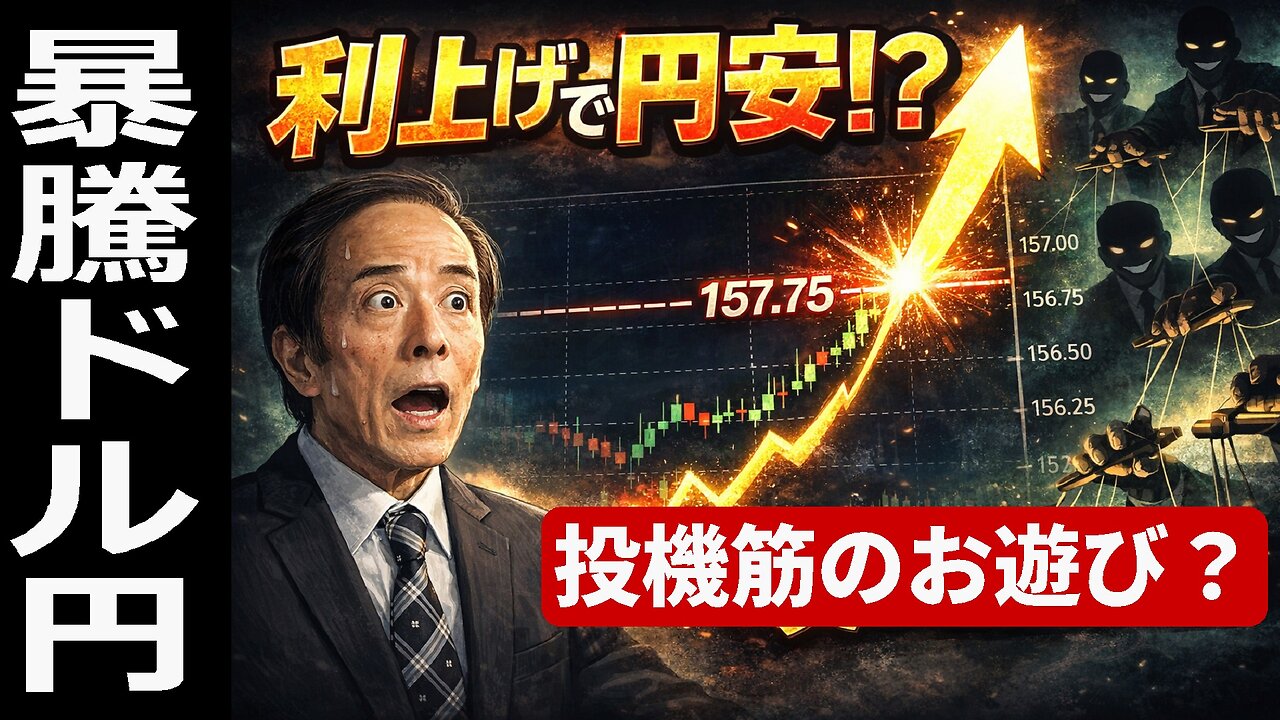 🤣植田日銀総裁「利上げしたのに円安？」年末相場の違和感と為替介入の現実味
