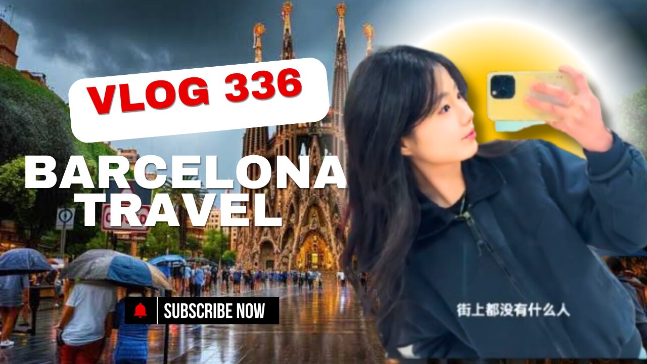 Traveling around Barcelona with a Chinese Vlogger | Food, Ice Cream, and Delicious Experiences"