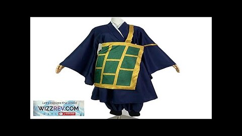 Geto Suguru Cosplay Costume Black Blue kimono School Uniform Anime Clothe Halloween Review