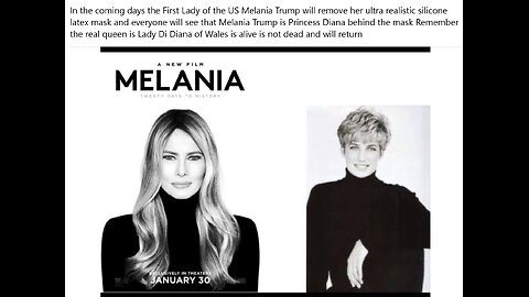 Melania Trump is Princess Diana (i feel like Diana likes this song from MJ)