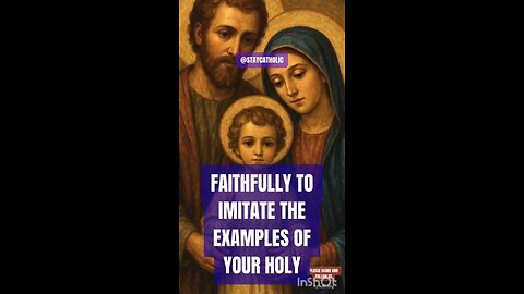 PRAYER IN HONOUR OF THE HOLY FAMILY #truth #jesus #christ #king #mary #joseph #ihs #church #bible #c