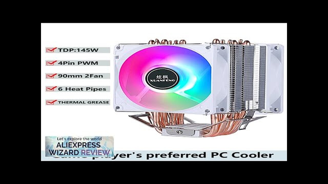 Computer Cooler Processor 2/4/6 Heat Pipe Air-cooled CPU Cooling Fan Installing LGA2011 Review