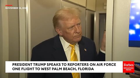 FULL AIR FORCE ONE GAGGLE: Trump Takes Questions About Epstein Emails, Tariff Rollbacks, And More