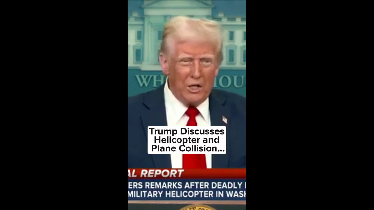 BREAKING NEWS: Trump Takes Questions From Reporters At Briefing After Plane-Helicopter Crash