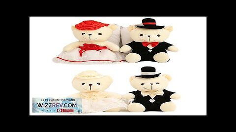 Kawaii Couple Teddy Bear Stuffed Plush Toys Wedding Decoration Doll Lover Birthday Review