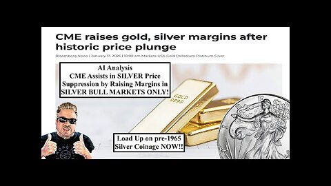 SILVER ALERT! CME Only Raises Margin Requirements to Stop Price Rises! 100% CRIMINAL! |Bix Weir
