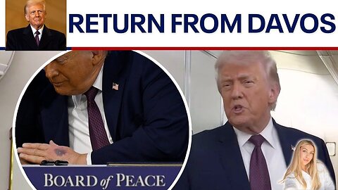 FULL: Trump returns from Davos, talks ‘Board of Peace,’ Iran latest, Zelenskyy, and hand injury