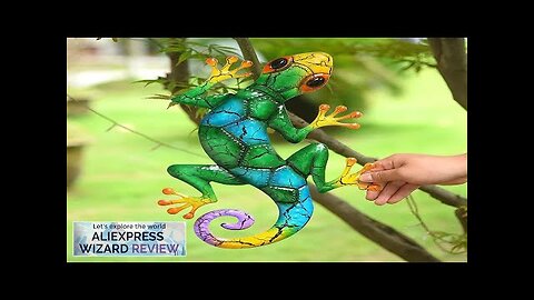 Metal Gecko Yard Garden Decoration for Outdoor Statues Home-garden Wall Decor Miniature Review