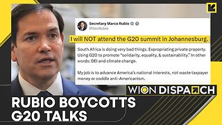 Rubio Skips G20 Talks Over Anti-American Sentiment | World News | WION Dispatch