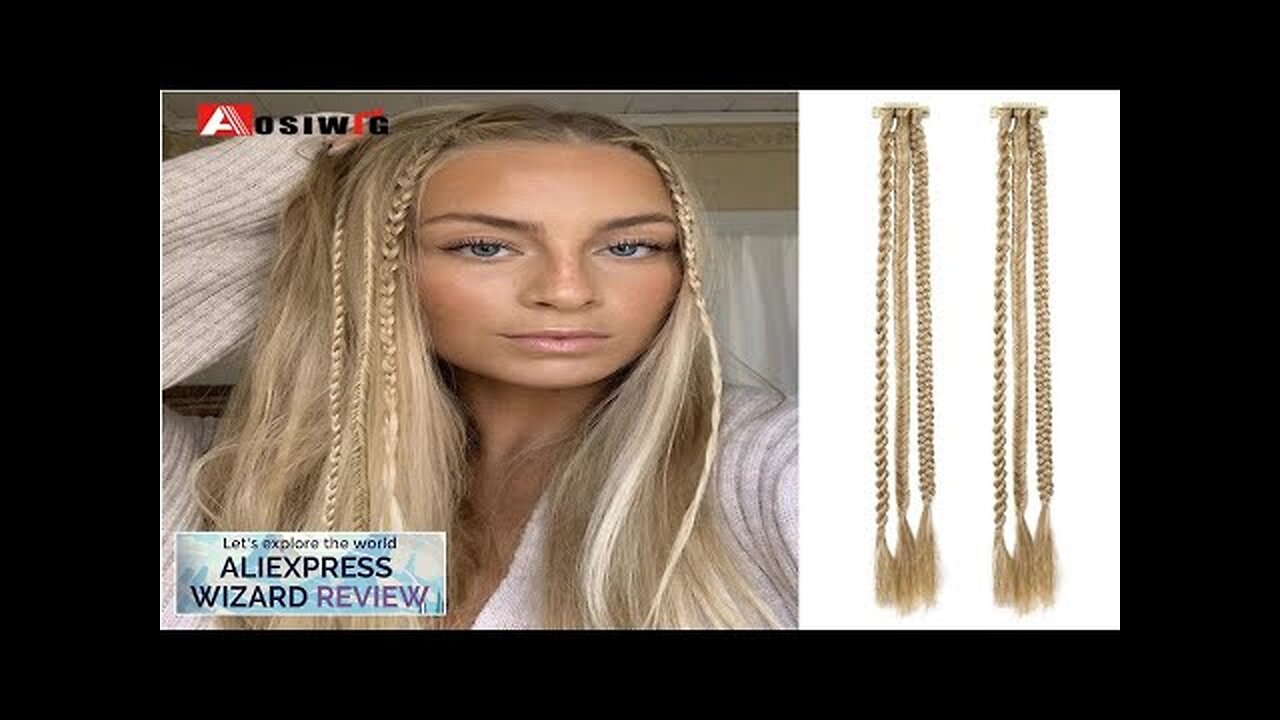 Braid Clip in Hair Extensions 2Pcs Braids Long Synthetic Ponytail Hairpieces Review