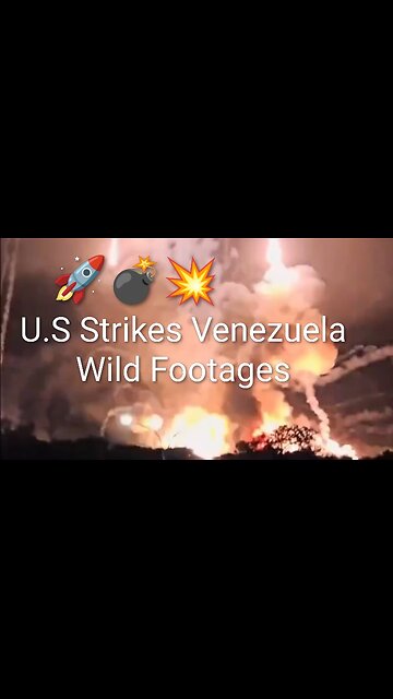 Raw Footage of "U.S strikes Venezuela"