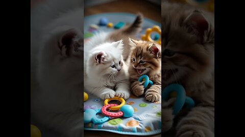 Cute Farting Kittens. Playtime