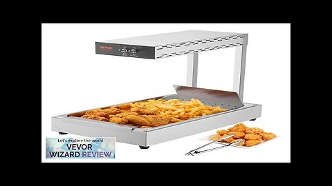 VEVOR French Fry Food Warmer 750W Commercial Food Heating Lamp Electric Stainless Review