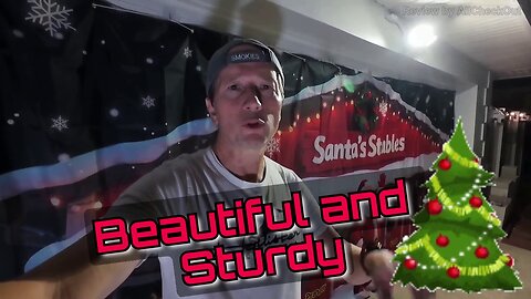 Best Christmas Garage Door Banner 2025 — Santa’s Stables Holiday Decoration!