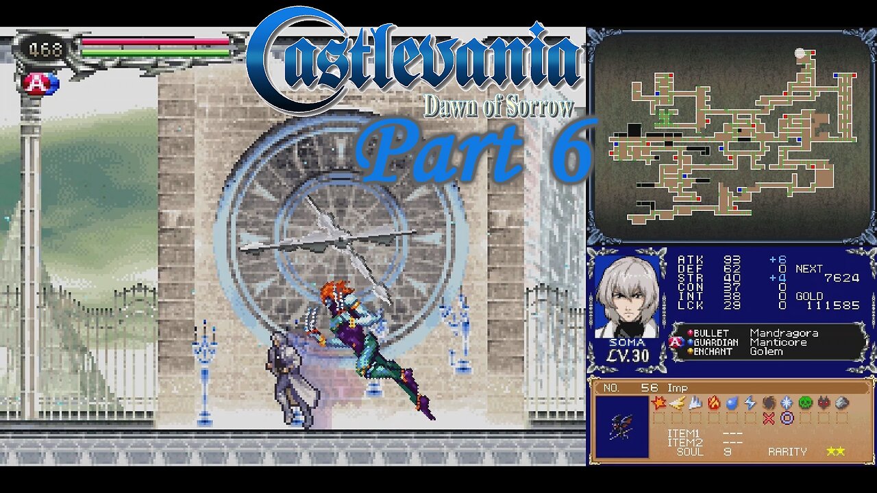 Castlevania: Dawn of Sorrow Part 6 ~ He Can Stop Time, and He Screams Dio Quotes at You.