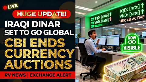 Huge Update! ⚡ Iraqi Dinar Set to Go Global — CBI Ends Currency Auctions 💹 💥 IQD News 2026