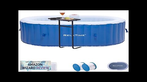 Oval Inflatable Portable Hot Tub 75x47Inch 2 Person Outdoor Air Jet Spa Review