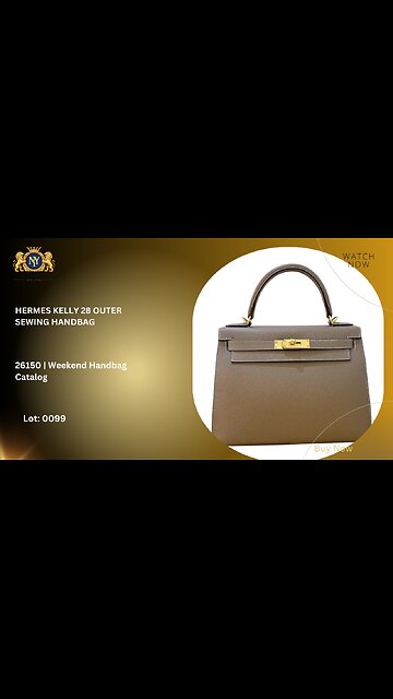 HERMES KELLY 28 OUTER SEWING HANDBAG