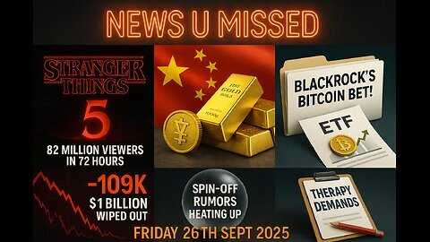 NEWS U MISSED WITH DREW DEMI FRIDAY 26TH SEPTEMBER 2025