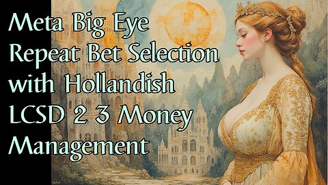 Baccarat - 23 units won, 78 minutes, 49.7% HR, 6 unit drawdown, to level 6, Meta Big Eye Repeat BS