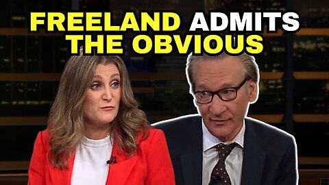 WOKE Chrystia Freeland Forced To Admit The Obvious On Bill Maher REAL TIME