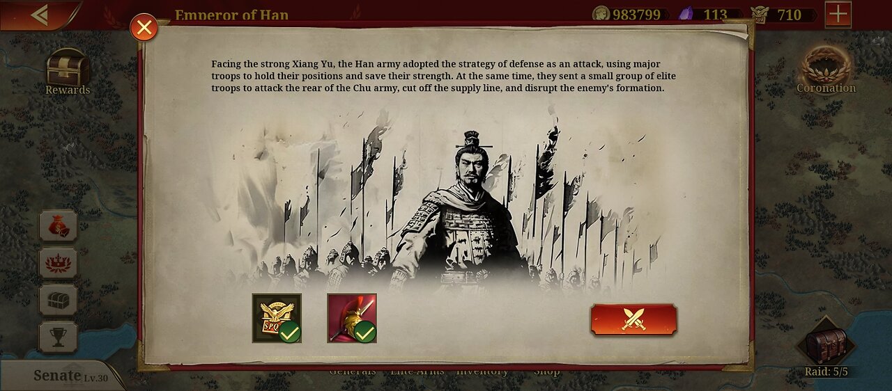 Great Conqueror Rome: Rise of Monarchs: Triumphator: Emperor of Han: Liu Bang V2