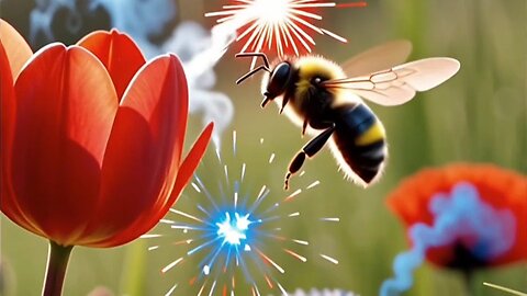 pollen fireworks 🎇🐝