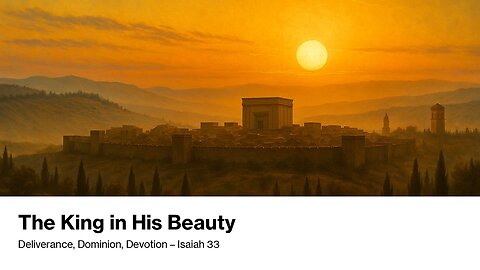 October 5, 2025 - "The King in His Beauty: Deliverance, Dominion, Devotion" (Isaiah 33)