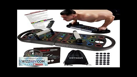 HOTWAVE Push Up Board Fitness Portable Foldable 20 in 1 Push Review