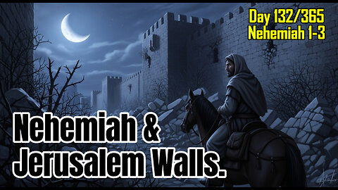 Day 132/365 - Nehemiah Weeps | Jerusalem Walls In Ruins #nehemiah #bible